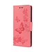 Roze Vlinder Bookcase Hoesje voor de Samsung Galaxy A53