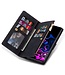 Zwart Splitleer Bookcase Hoesje voor de Samsung Galaxy A53