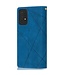 Blauw Splitleer Bookcase Hoesje voor de Samsung Galaxy A53