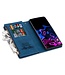 Blauw Splitleer Bookcase Hoesje voor de Samsung Galaxy A53