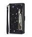 Zwart Glitter Bookcase Hoesje voor de Samsung Galaxy A53