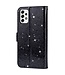 Zwart Glitter Bookcase Hoesje voor de Samsung Galaxy A53