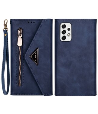 Blauw Wallet Bookcase Hoesje Samsung Galaxy A53