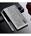 Zilver Glitter Bookcase Hoesje voor de Samsung Galaxy A53