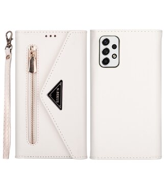 Wit Wallet Bookcase Hoesje Samsung Galaxy A53