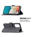 Binfen Color Zwart Geometrisch Bookcase Hoesje voor de Samsung Galaxy A53