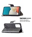 Binfen Color Zwart Krokodillen Bookcase Hoesje voor de Samsung Galaxy A53