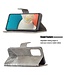 Binfen Color Grijs Krokodillen Bookcase Hoesje voor de Samsung Galaxy A53