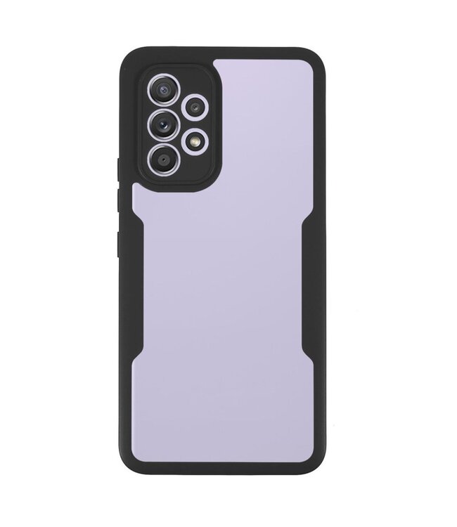 Zwart 2-in-1 Hybride Hoesje met Screen Protector voor de Samsung Galaxy A53
