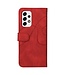 Rood Splitleer Bookcase Hoesje voor de Samsung Galaxy A53