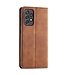 Forwenw Bruin Faux Leder Bookcase Hoesje voor de Samsung Galaxy A53