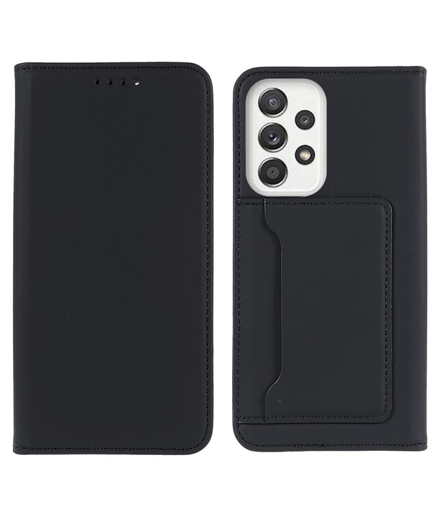 Zwart Bookcase Hoesje met pasjeshouder voor de Samsung Galaxy A53