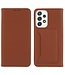 Bruin Skin Touch Bookcase Hoesje met pasjeshouder voor de Samsung Galaxy A53
