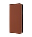 Bruin Skin Touch Bookcase Hoesje met pasjeshouder voor de Samsung Galaxy A53