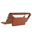 Bruin Skin Touch Bookcase Hoesje met pasjeshouder voor de Samsung Galaxy A53