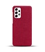 Rood Stoffen Hardcase Hoesje voor de Samsung Galaxy A53