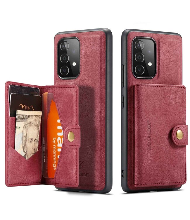 Jeehood Rood 2-in-1 Wallet Hoesje voor de Samsung Galaxy A53