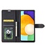 Forwenw Zwart Effen Bookcase Hoesje voor de Samsung Galaxy A53