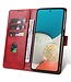 Rood Stijlvol Bookcase Hoesje voor de Samsung Galaxy A53