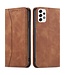 Bruin Elegant Bookcase Hoesje voor de Samsung Galaxy A53