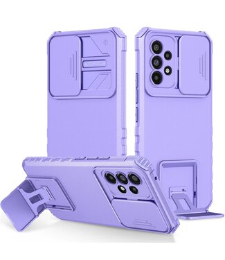 Paars Hardcase Hoesje met Slide Camera Lens Samsung Galaxy A53