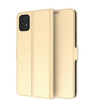 Goud Slim Bookcase Hoesje Samsung Galaxy A53