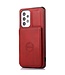 Rood Pasjeshouder Faux Leder Hoesje voor de Samsung Galaxy A53