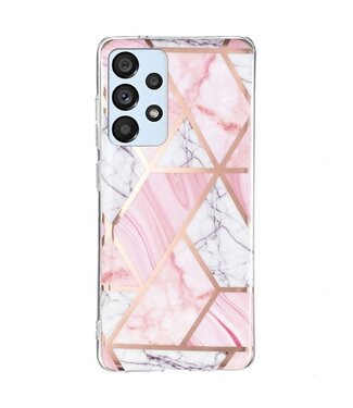 Roze Marmer Design TPU Hoesje Samsung Galaxy A53