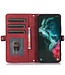 Rood Rits Bookcase Hoesje voor de Samsung Galaxy A53