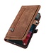 Bruin Rits Bookcase Hoesje voor de Samsung Galaxy A53