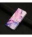 Roze / Paars Marmer Bookcase Hoesje voor de Samsung Galaxy A53