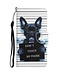 Don't Touch My Phone Bookcase Hoesje met Polsbandje voor de Samsung Galaxy A53