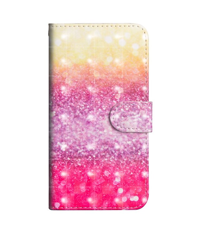 Glitter Design Bookcase Hoesje voor de Samsung Galaxy S10