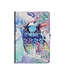 Kleurrijke Uil Bookcase Hoesje voor de Samsung Galaxy Tab A 10.1 (2019)