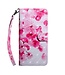 Roze Bloemen Bookcase Hoesje voor de Samsung Galaxy A51