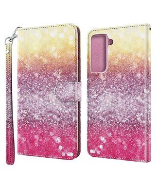 Kleurrijk Design Bookcase Hoesje Samsung Galaxy S21 Plus