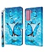 Blauwe Vlinders Bookcase Hoesje voor de Samsung Galaxy S21 Plus