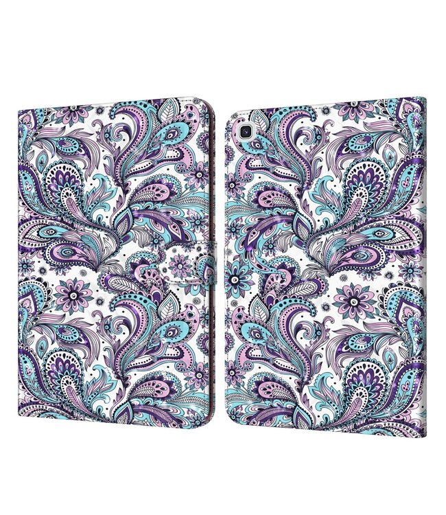 Bloemen Bookcase Hoesje voor de Samsung Galaxy Tab A7 10.4 (2020)