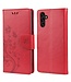 Rood Booom met Vlinder Bookcase Hoesje voor de Samsung Galaxy A13 (5G) / A04s