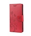 Rood Booom met Vlinder Bookcase Hoesje voor de Samsung Galaxy A13 (5G) / A04s