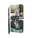 Kat en Tijger Design Bookcase Hoesje voor de Samsung Galaxy A32 5G / M32 5G