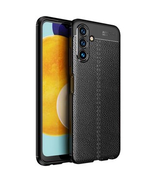 Zwart Litchee TPU Hoesje Samsung Galaxy A13 (5G) / A04s