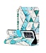 Marmer Design Bookcase Hoesje voor de Samsung Galaxy S21 Ultra