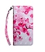 Roze Bloemen Bookcase Hoesje voor de Samsung Galaxy A12