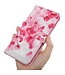 Roze Bloemen Bookcase Hoesje voor de Samsung Galaxy A12