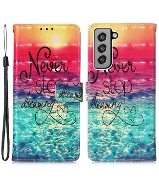 Quote Bookcase Hoesje Samsung Galaxy S21 FE