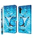 Blauwe Vlinders Bookcase Hoesje voor de Samsung Galaxy A13 (5G) / A04s