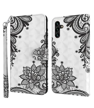 Bloemen Bookcase Hoesje Samsung Galaxy A13 (5G) / A04s