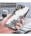 Zwarte Bloemen Bookcase Hoesje voor de Samsung Galaxy A53