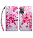 Roze Bloemen Bookcase Hoesje voor de Samsung Galaxy A53